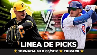 PRONOSTICOS DE MLB 03092024 🔥TRIPACK GRATIS🔥 [upl. by Ariaek]