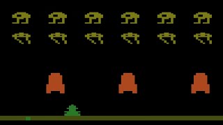 Space Invaders Gameplay Atari 2600 [upl. by Porte]