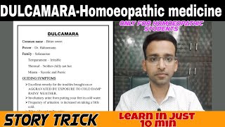 DULCAMARAHomoeopathic medicineDulcamara usessimple way to learn Homoeopathic Medicines [upl. by Kutzenco]