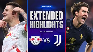 RB Leipzig vs Juventus Extended Highlights  UCL League Phase MD 2  CBS Sports Golazo [upl. by Jenine286]