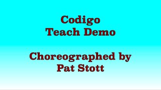 Codigo  Line Dance Teach Demo [upl. by Ahsitul]