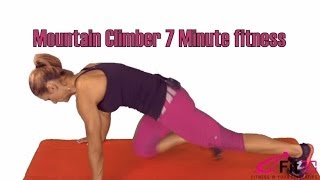 Mountain Climbers HIIT 7 minute fitness [upl. by Ramad]