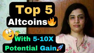 Top 5 Altcoins 🔥 with 510X Potential Gains 🚀 MidTerm Investment Picks [upl. by Keel398]