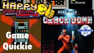 HVGN Game Quickie Crackdown Genesis  MegaDrive [upl. by Nnylarac]