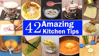 42 Amazing Kitchen Tips amp Hacks Useful Cleaning Kitchen Hacks Hetalsart [upl. by Nwahsid]