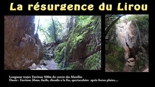 La résurgence du Lirou commune des Matelles [upl. by Fabrienne]