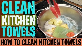 Kitchen Towels amp Cleaning Cloths  How to Clean kitchen clothes [upl. by Nivlac312]