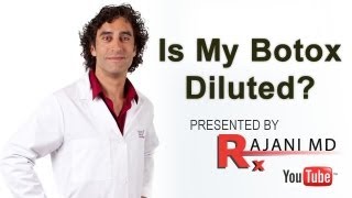 Is my Botox Diluted  Dr Rajani [upl. by Anrym]