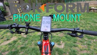 THE BEST E MOUNTAIN BIKE PHONE MOUNT  ROKFORM MOUNT REVIEW amp INSTALL [upl. by Ranip]