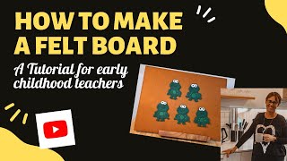 How to make a felt board [upl. by Aehtrod]