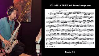 20222023 TMEA AllState Saxophone Etude 3 Ferling 16 [upl. by Kania]