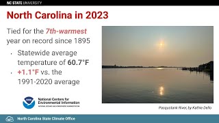 North Carolina Weather and Climate Year in Review 2023 [upl. by Bussy]