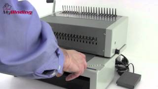 GBC CombBind C800pro Electric Plastic Comb Binding Machine Demo [upl. by Nehte]