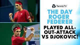 The Day Roger Federer Went AllOutAttack vs Djokovic In Shanghai 🥵 [upl. by Quenby479]