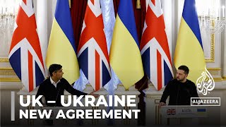 Ukraine Britain announce security agreement during Kyiv visit by PM Sunak [upl. by Ajaj]