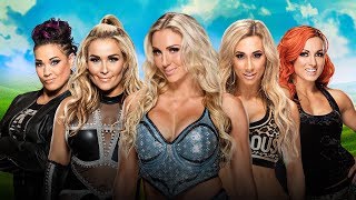 WWE MONEY IN THE BANK 2017  Tamina Vs Natalya Vs Charlotte Flair Vs Carmella Vs Becky Lynch [upl. by Halilak]