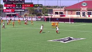 Iowa State vs Texas Tech Soccer Highlights [upl. by Nnaeirb]