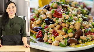 Mediterranean Lemony White Bean Salad [upl. by Ilsa]