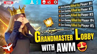 Ultimate AWM Sniping Skills🎯  Free Fire HighLevel Ranked Gameplay Free Fire Live with zara gaming [upl. by Eugnimod240]