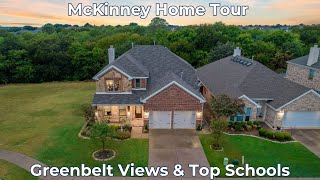 Fully Updated Modern Farmhouse with Greenbelt Views in McKinney  Prosper ISD [upl. by Emelda]