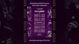 The Six Nations Fixtures for 2025  SportsEvents Ev3nt5 Rugby SixNations2025 SixNationsRugby [upl. by Magnuson]