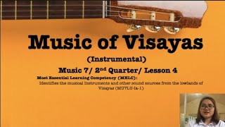 MUSIC 7  INSTRUMENTAL MUSIC OF VISAYAS  WHAT IS RONDALLA [upl. by Oruntha]