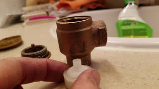 RV RepairLeak Found CASH ACME V101 Vacuum Breaker Back Flow Preventer [upl. by Dibru615]