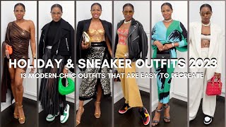 CHIC HOLIDAY amp SNEAKER OUTFITS  AWED BY MONICA [upl. by Concordia]