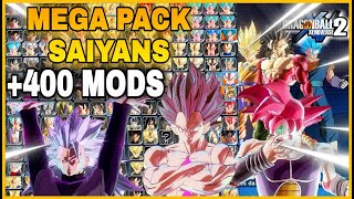 DRAGON BALL XENOVERSE 2 MEGA PACK SAIYANS EDITION 400 MODS LOADED 20202021 DBX2 [upl. by Artenra]