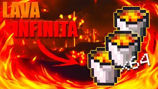 GRANJA DE LAVA INFINITA 🔥 PARA MINECRAFT BEDROCK Y JAVA 119 [upl. by Aeslehs]