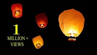 How to make a sky lantern at home [upl. by Siaht693]