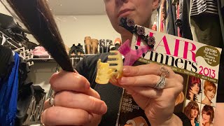 ASMR Hair Accessory Store real hair sounds amp clipping [upl. by Rosenberg543]