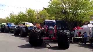 Monster Trucks parade  Puyallup Spring Fair 2014 [upl. by Lesna476]