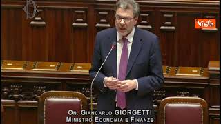 Cessione Poste Giorgetti quotIn passato hanno svenduto i nostri asset questo Governo non lo faràquot [upl. by Anaerdna]