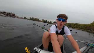 Canisius High School Head of the Charles U17 8 Coxswain Recording 2022 [upl. by Adore]