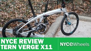 Tern Verge X11  Folding Bike Review [upl. by Anagnos46]