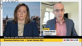 Yuval Noah Harari amp Rosemary Barton  Israels war with Hamas [upl. by Haughay]