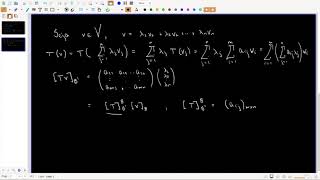 Matriz de uma transformação linear [upl. by Skipp]