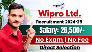 Wipro Recruitment 2024  WIPRO Work From Home Job  Wipro Vacancy 202425  Stireless Zone [upl. by Dadinirt]