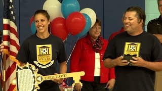 Marlton Welcomes Carli Lloyd Back to New Jersey [upl. by Lil]