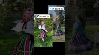 Learning the Oberek polishculture polishfolk dance folkdance poland dancer [upl. by Katha]