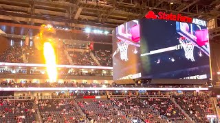 Behind the scenes Atlanta Hawks fire introductions [upl. by Rodrich]