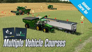 Multiple Combines and Auger Wagons  Courseplay and Autodrive Tutorial [upl. by Gavrah]