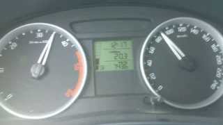 Skoda Roomster 14 TDI 80HP 0100 kmh acceleration [upl. by Killian519]