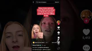 Alissa Violet calls out Tana Mongeau for making fun of Jason Nash’s tiktok Panhandling [upl. by Etnoled]