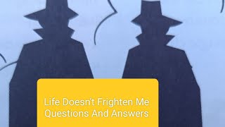 EnglishClass 6Life Doesnt Frighten MeQuestions And Answers [upl. by Rekcut]