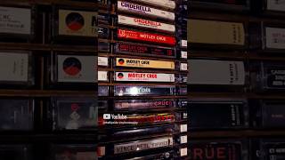 Motley Crue motleycrue motleycrue cassette collection reels shorts rock hardrock metal [upl. by Raab781]