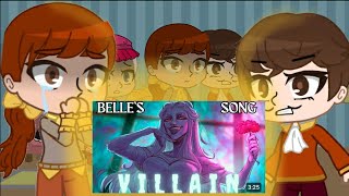 Staff Reacts to Belles Villain Song👄Beauty and the Beast🐻 [upl. by Auhs]