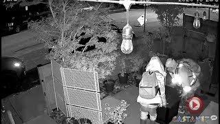 Fire pit thieves caught on camera [upl. by Eizzik]