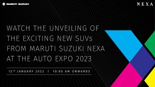 Exciting New SUVs From Maruti Suzuki NEXA Unveiling Live At Auto Expo 2023 [upl. by Aromas]